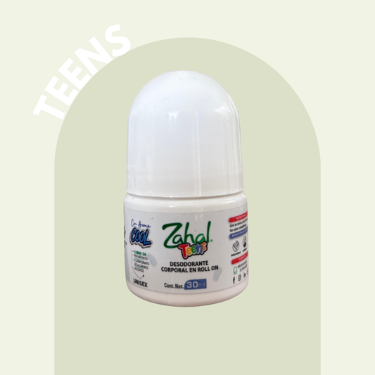 Desodorante Natural de Piedra de Alumbre ZAHAL Roll On Teens 90 ml – Sin Clorhidrato de Aluminio, Sin Alcohol, Sin Fragancia, Sin Parabenos – Con Aloe Vera – Vegano, Orgánico, No Tóxico, pH Neutro