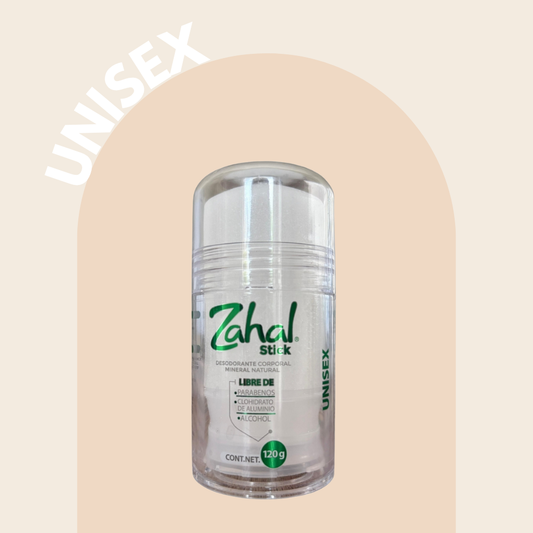 Desodorante Natural de Piedra de Alumbre ZAHAL 120 g Unisex – Sin Clorhidrato de Aluminio, Sin Parabenos, Sin Alcohol, Sin Aroma, Vegano, Orgánico, No Mancha la piel ni la ropa, pH Neutro
